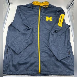 Michigan Wolverines Men’s Colosseum Full Zip Fleece 4XT